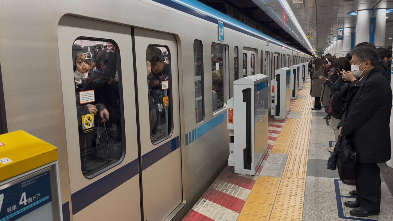 【帰宅ラッシュ】ドア再再再開閉する東京メトロ東西線