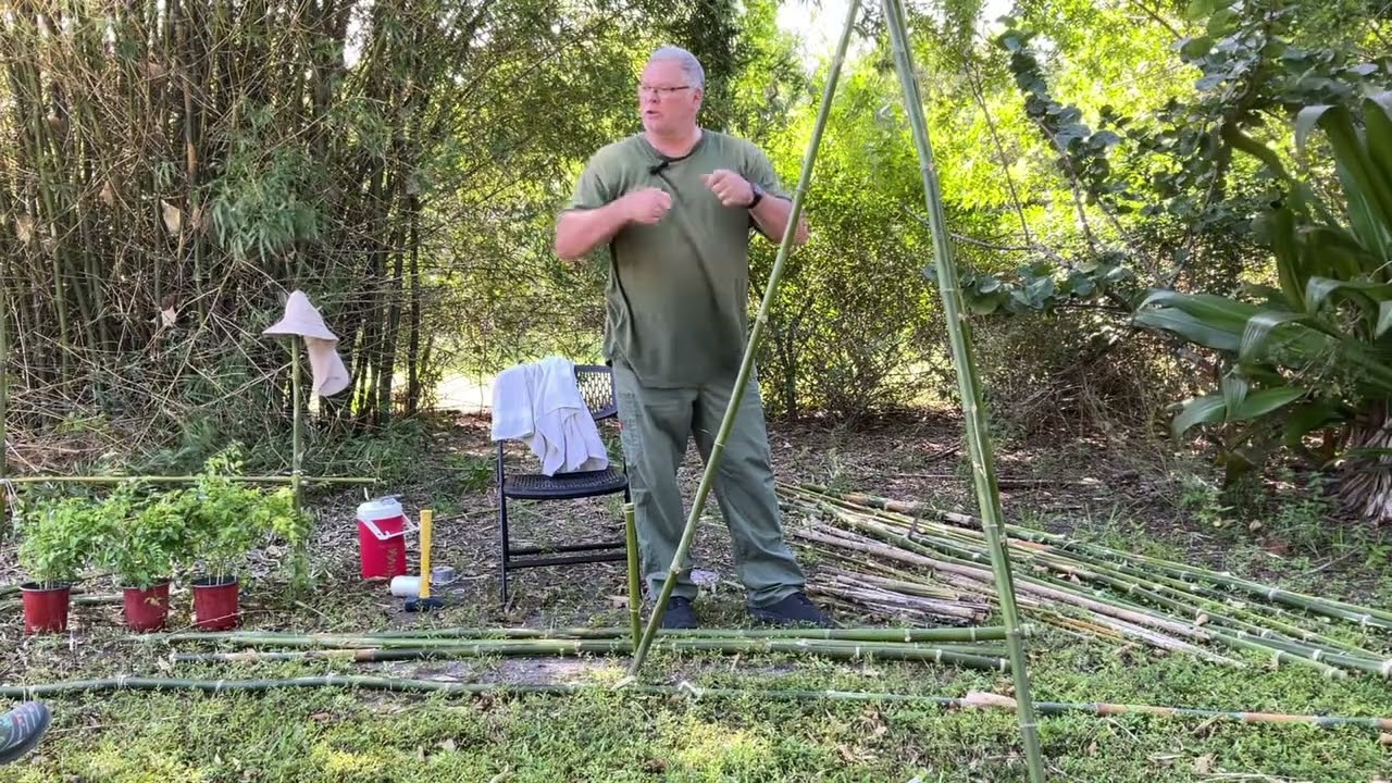 How to Make a Bamboo Garden Trellis
