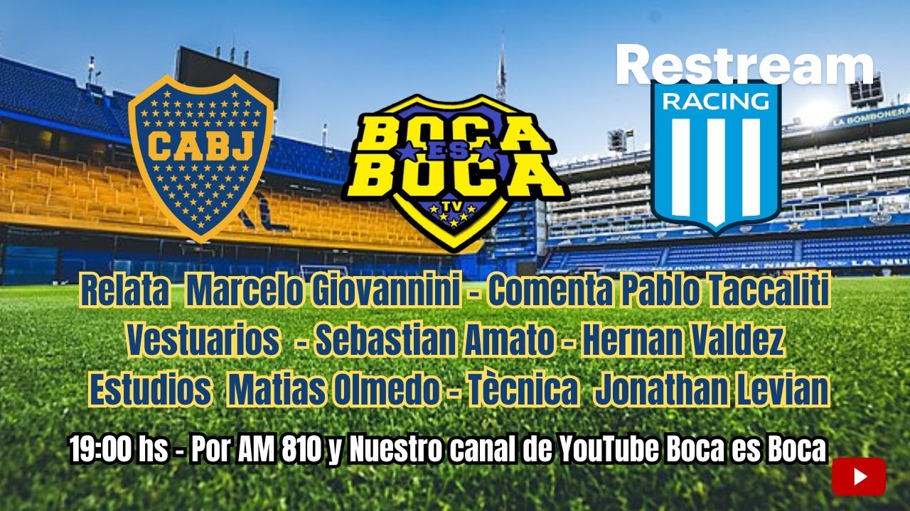 Boca vs Racing - LPF - FECHA 6
