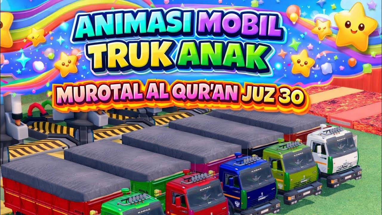 JUZ 30 METODE UMMI, Surah An-Naba An-Nazi'at 'Abasa, ANIMASI MOBIL TRUK. POLISI, TRUK MOLEN FS22#762