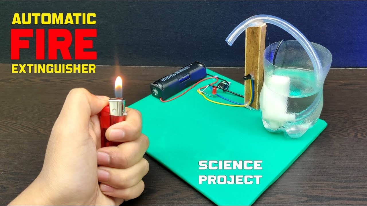 Проект, удостоенный премии Inspire Award || Автоматический огнетушитель без Arduino UNO || Детект...