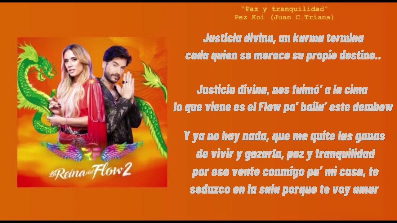 Paz y tranquilidad - Pez Koi &ldquo;Letra&rdquo; (Juan C.Triana)