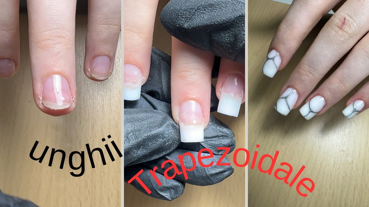 Unghii trapezoidale/наращивание ногтей на нижние  формы/ногти трапеция /lucru cu clienta