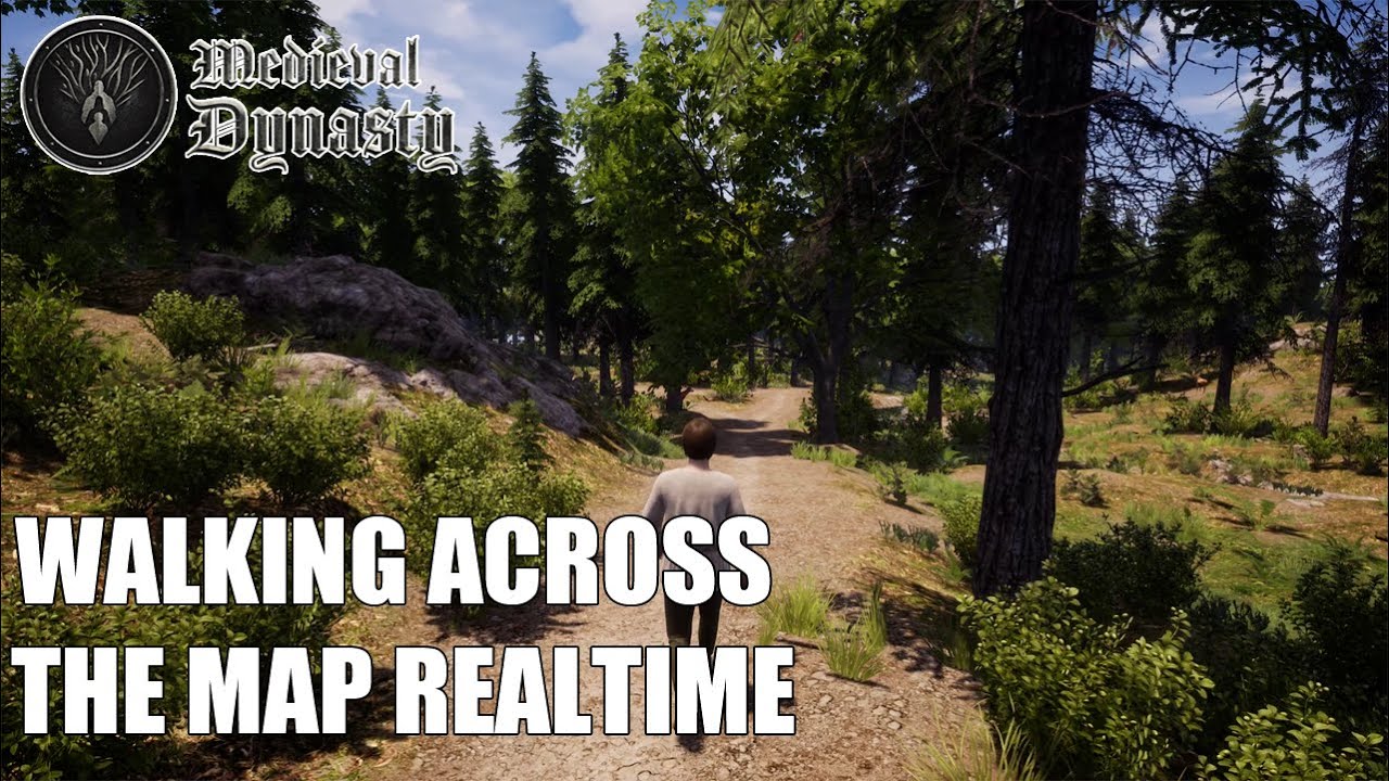 Medieval Dynasty | Atmospheric Gameplay Walk Across the Map Realtime