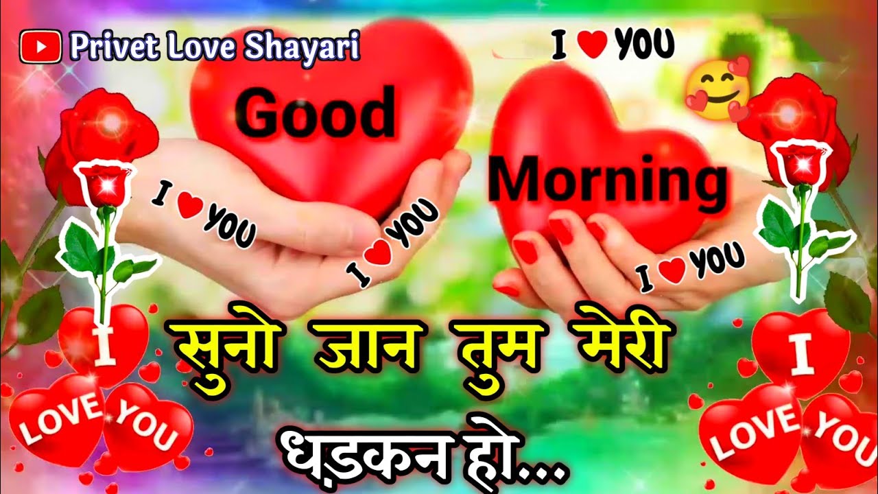 Tum meri Dhadkan ho🌹good morning video🥀good morning whatsapp status💞 shayari 💞