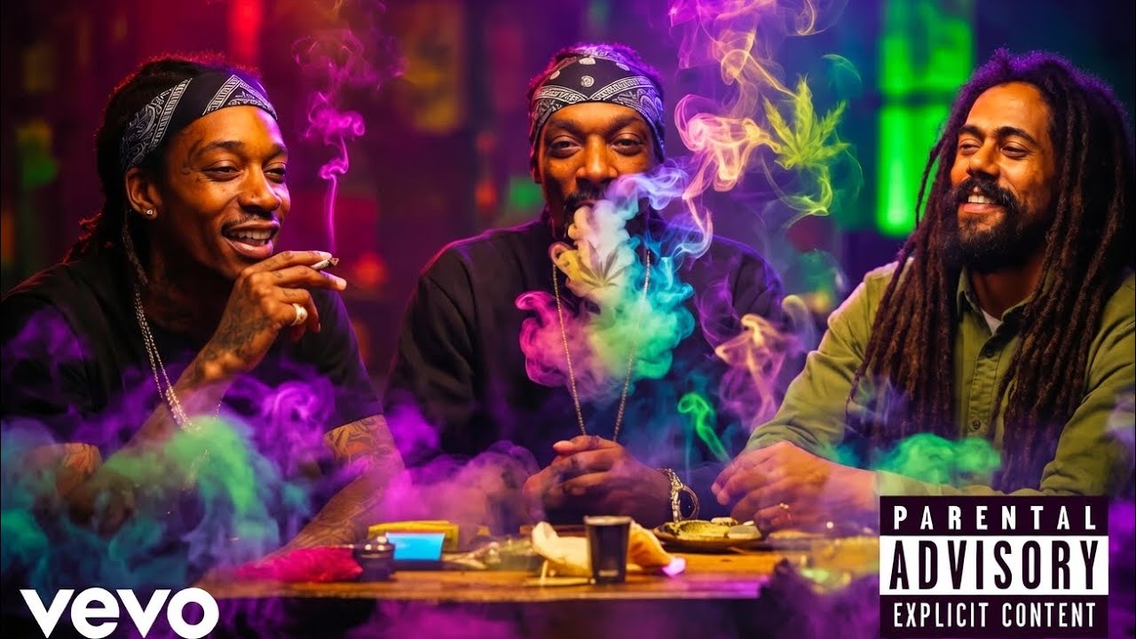 Snoop Dogg ft Damian Marley ft Whiz Khalifa | Roll One More 🌿 |  Smoke Session Vibes |Ai music video