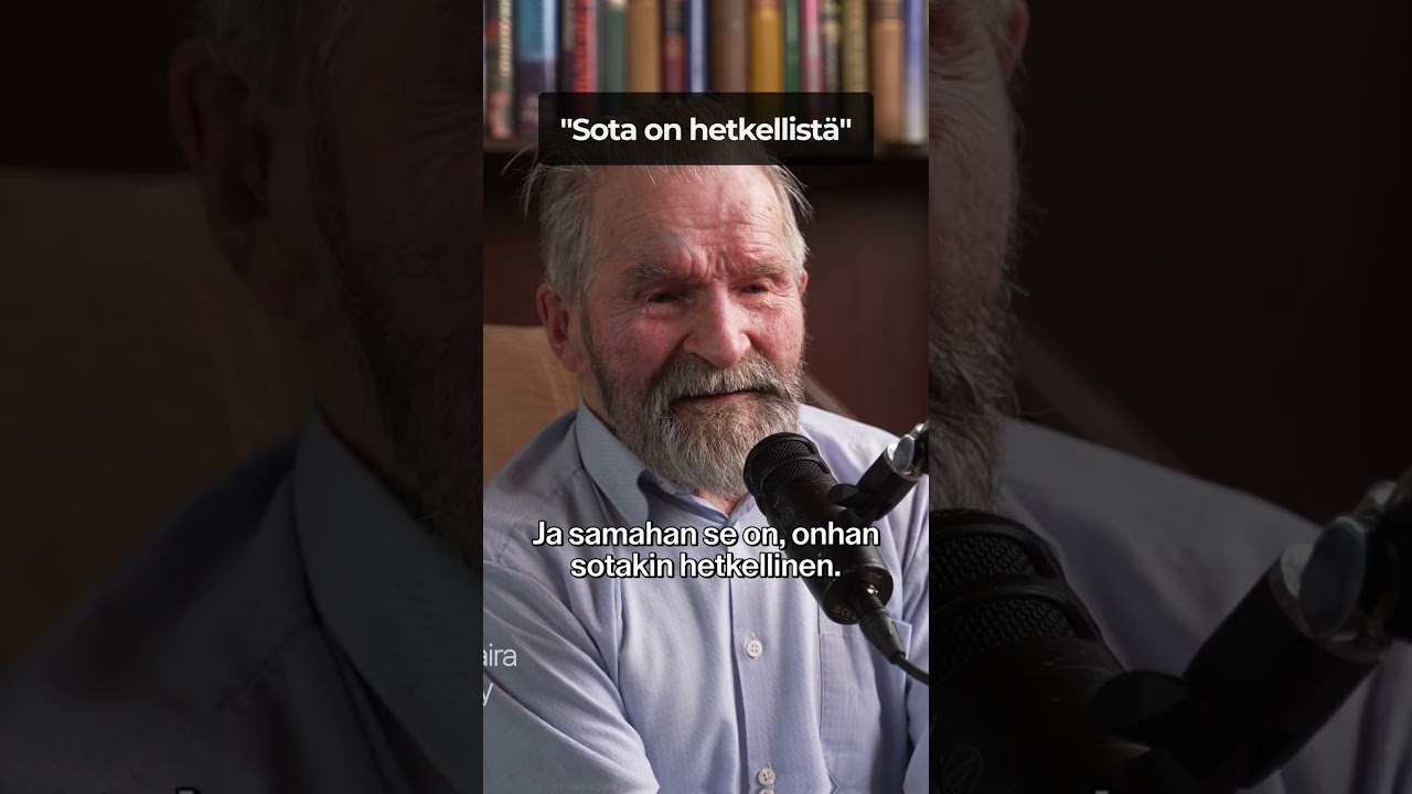 Veteraani Hannes Tuovinen kertoo jatkosodasta. 