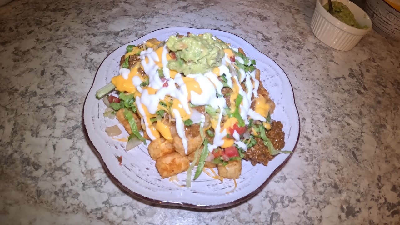 Tachos!! Tater Tot Nachos!!! Easy & Quick Customizable To Anyone’s Taste, Dinner Recipe!