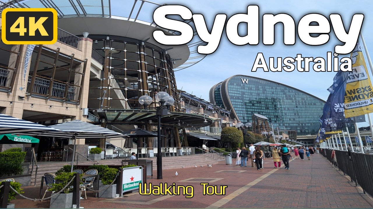 4K Walking Tour Sydney, Australia 🇦🇺 Darling Harbour