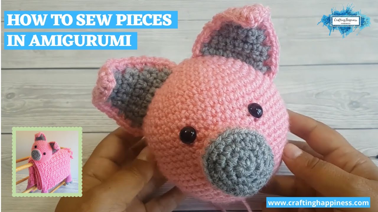 Amigurumi Seamless Join (Attaching Ears To The Head) | Crafting Happiness