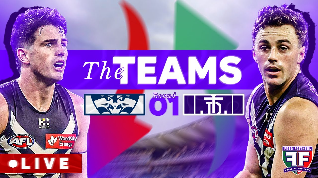 THE TEAMS LIVE | Geelong vs Fremantle | Round 1 2026 (AFL)