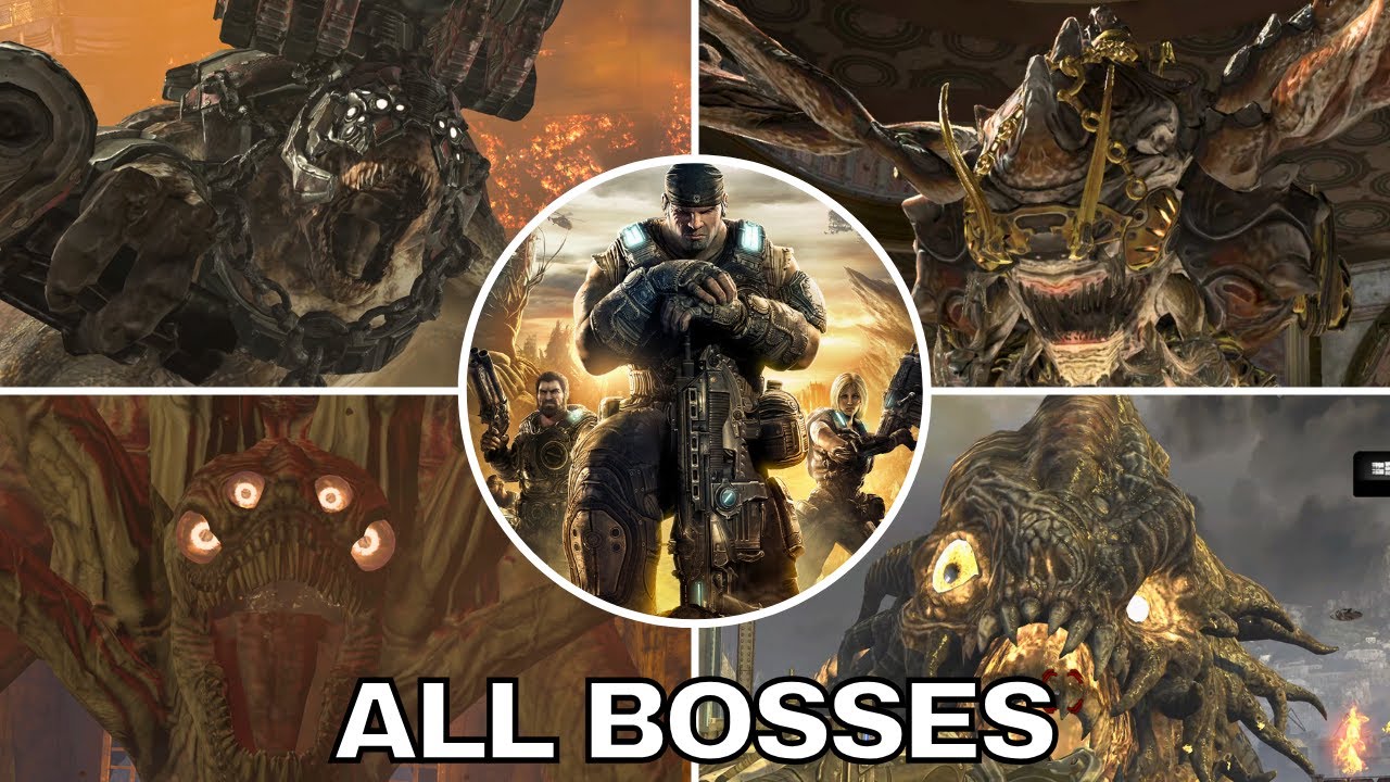 Gears of War 3 — все боссы + концовка (с заставкой)