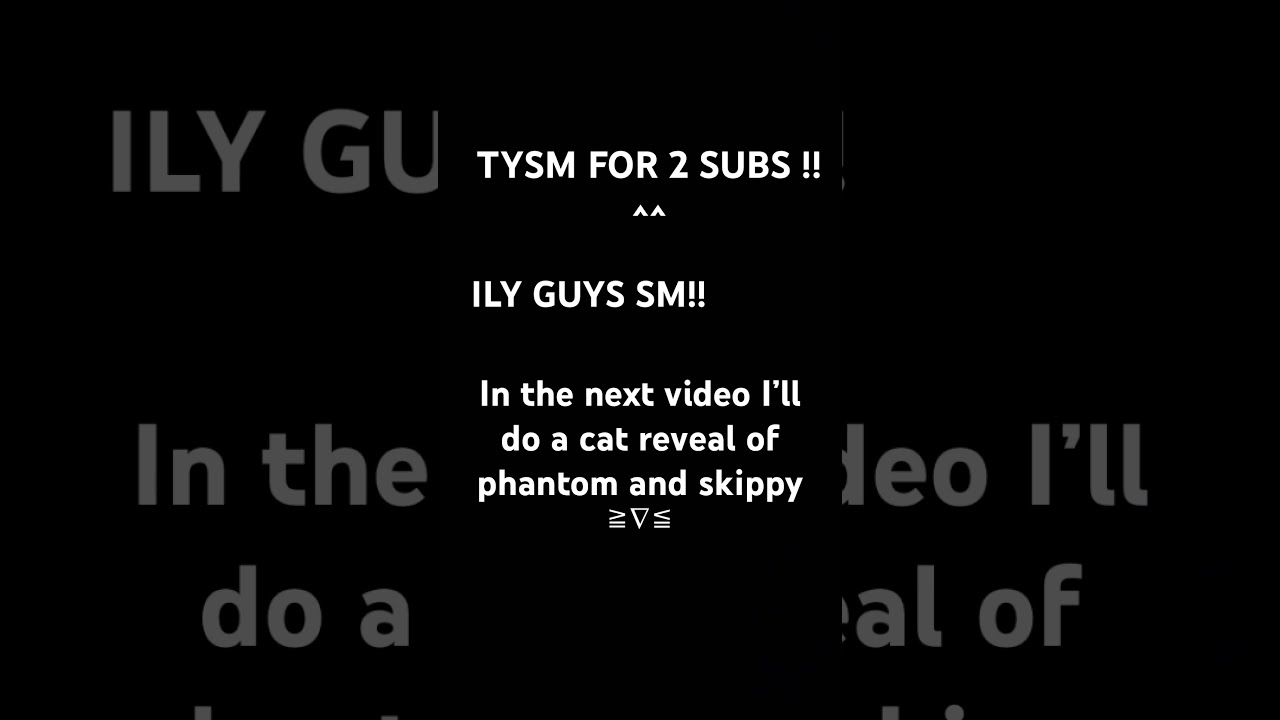 TY SM!! 🥹 #tyforwatching