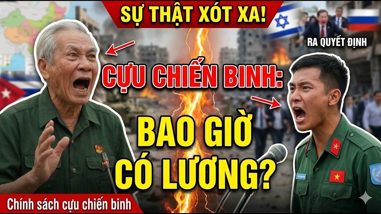 SỰ THẬT XÓT XA: Bao Giờ Cựu Chiến Binh Có LƯƠNG HÀNG THÁNG? #tintuc #cuuchienbinh