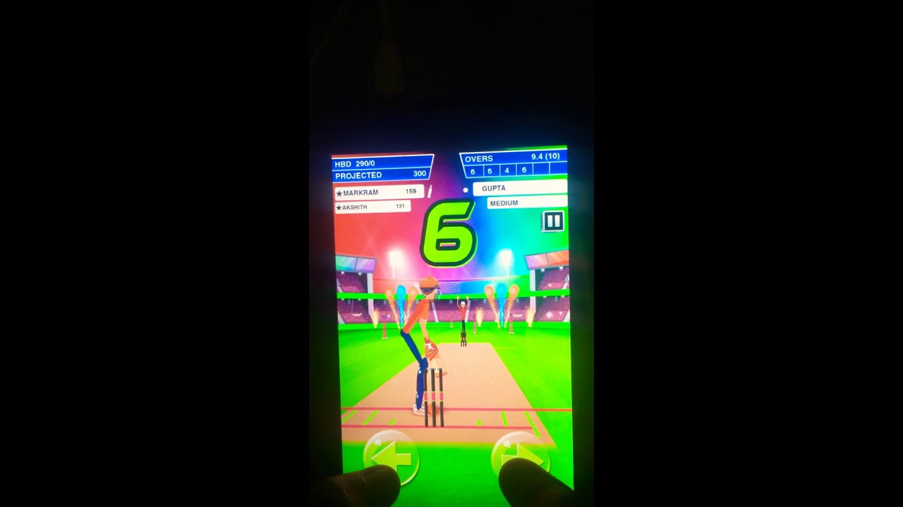 Highest score in stick cricket super league 299/0