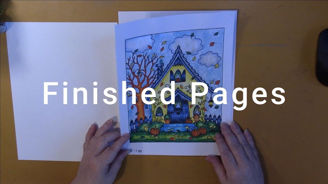 Feb 2024 Finished Completed Pages (Adult Coloring)
