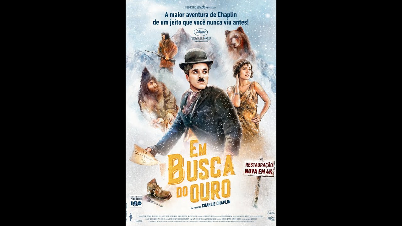 &ldquo;Em Busca do Ouro&rdquo;, cl&aacute;ssico dirigido e estrelado por Charles Chaplin,  em c&oacute;pia restaurada em 4K