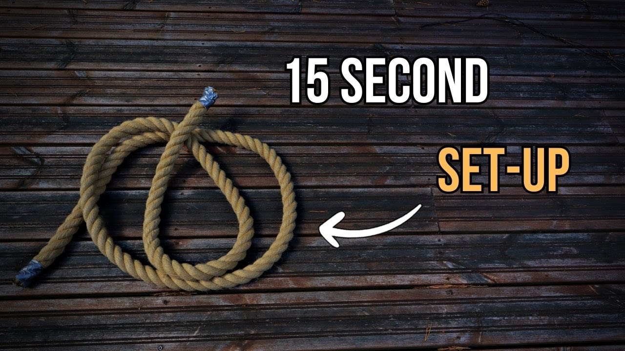 Rope Climbing AT HOME Without HOOKS or ATTACHMENTS