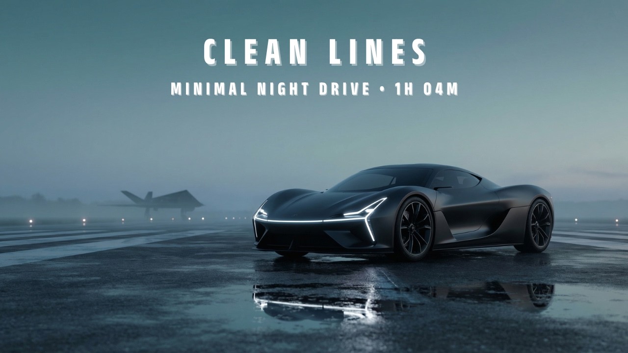 Minimal EDM Mix | Clean Lines: Night Drive Minimal Album v1 (18 Tracks) | Workout & Coding