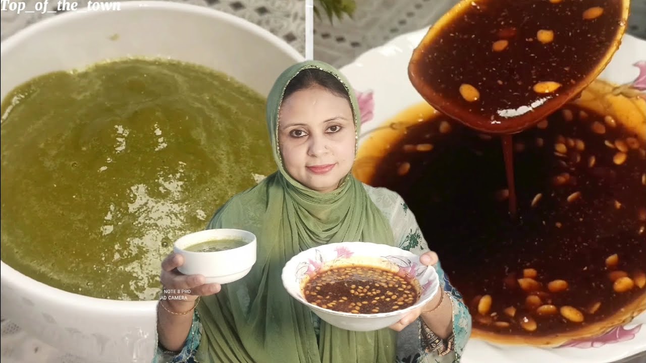रमज़ान स्पेशल इमली की खट्टी मीठी चटनी और हरि चटनी की रेसिपी ❤| Khatti Meethi Aur Hari Chutney ❤|