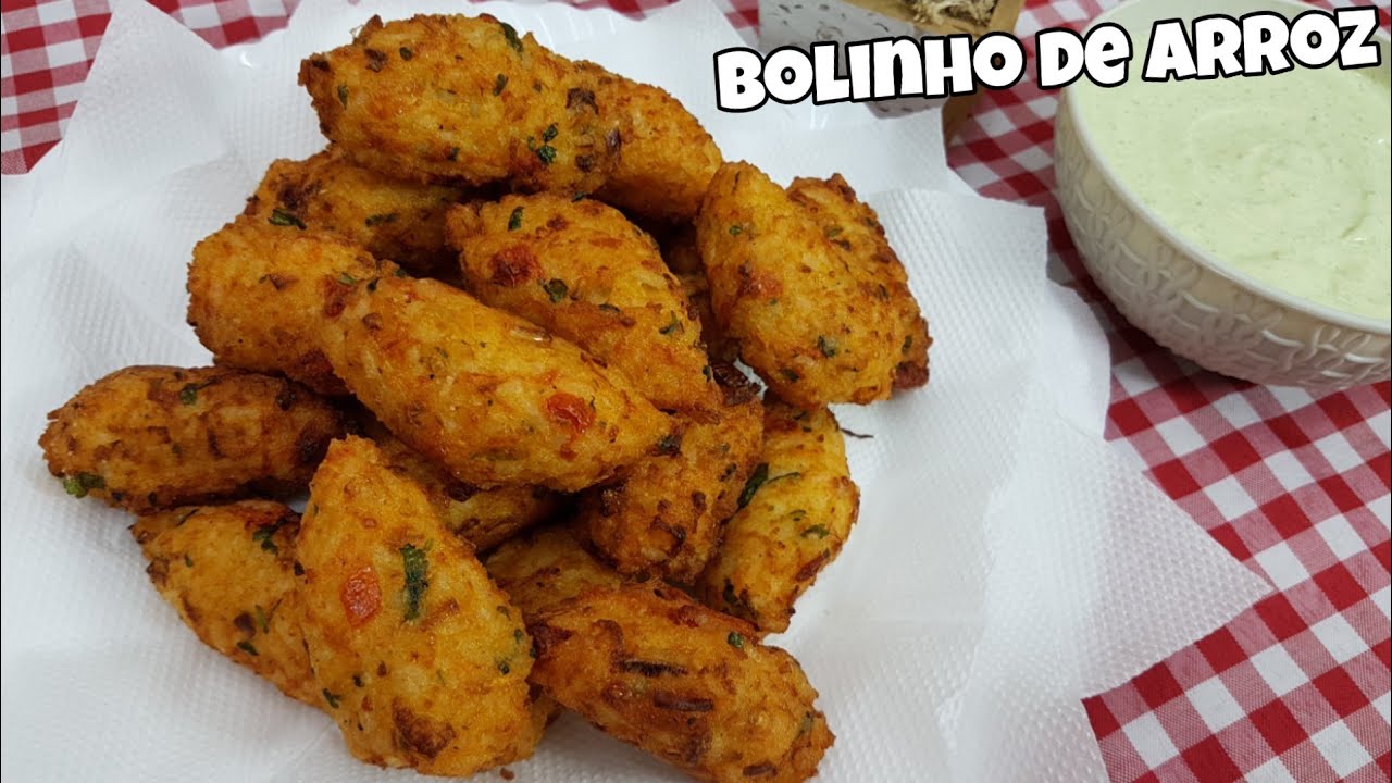 COMO FAZER BOLINHO DE ARROZ FÁCIL RÁPIDO E DELICIOSO.