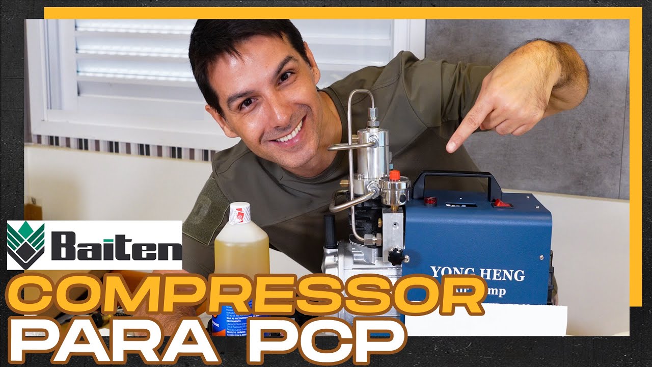 Como encher sua CARABINA PCP | Compressor de Ar BAITEN | LADO R