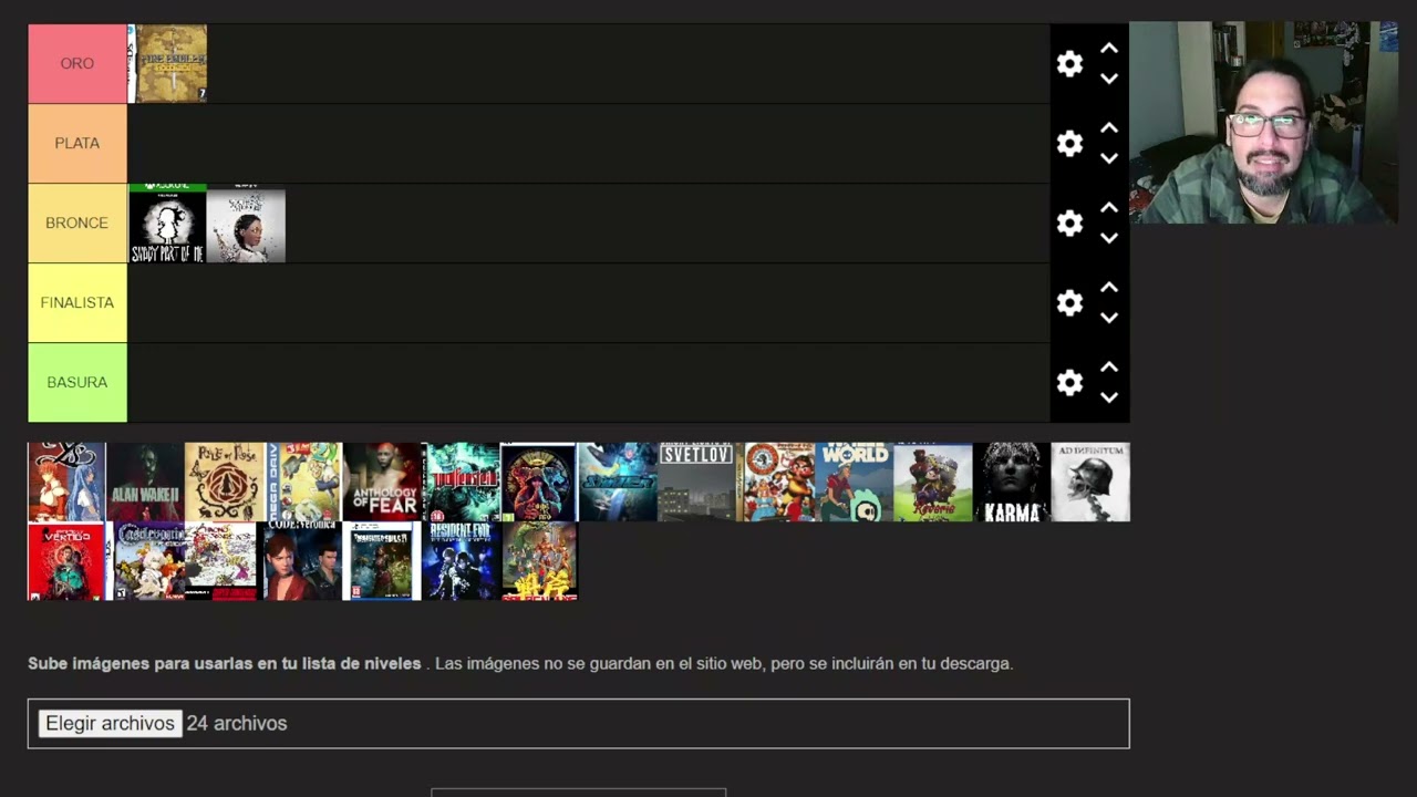TIER LIST DE JUEGOS COMPLETADOS 2025