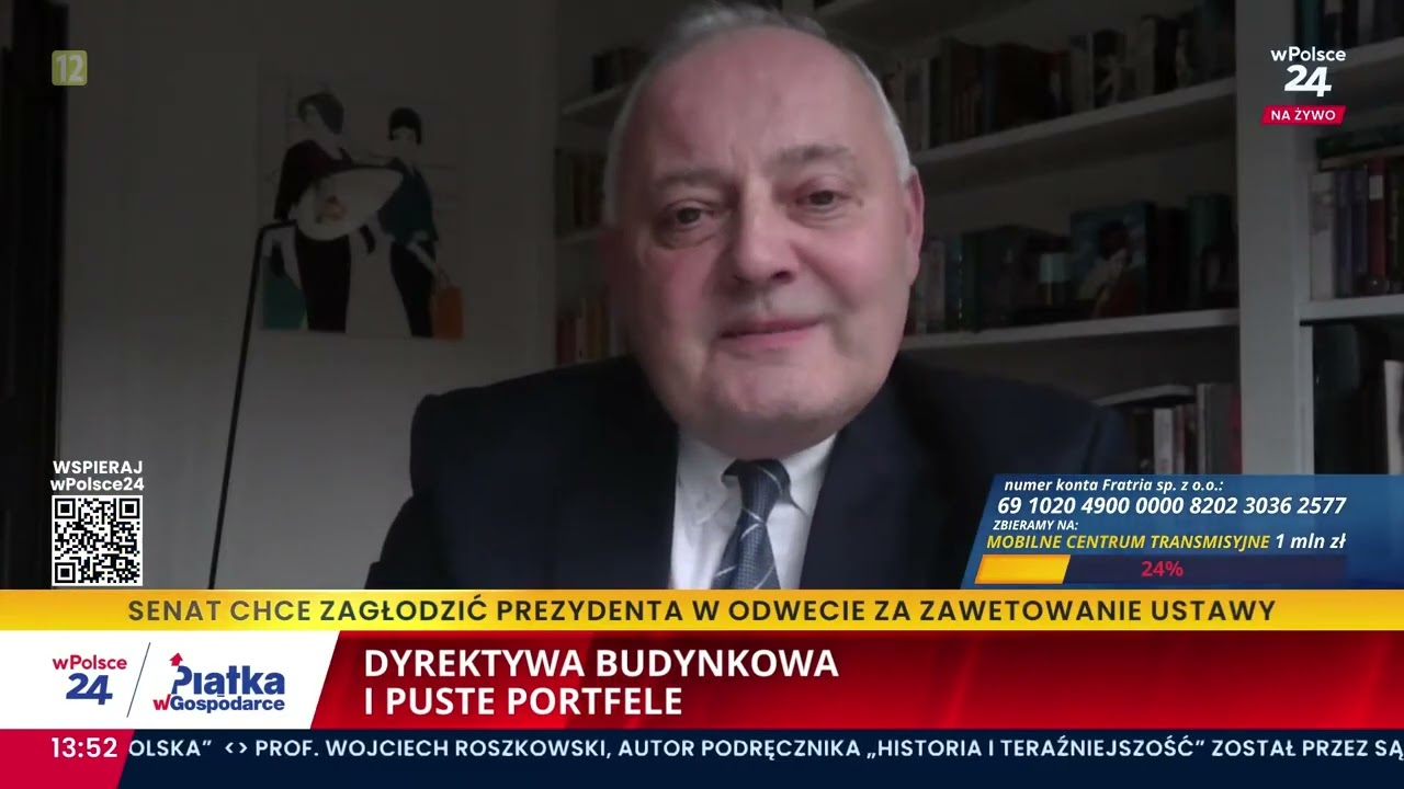 Wojciech Dąbrowski, Prezes Fundacji SET o dyrektywie budynkowej (EPBD) wPolsce24.