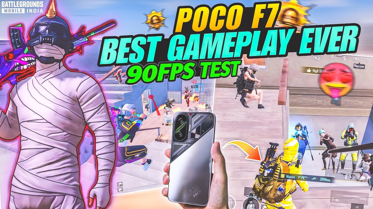 🔥POCO F7 BGMI Performance Test ⚡ Heating + FPS