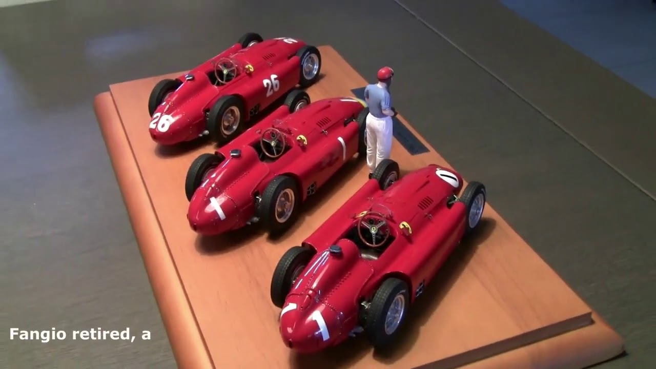 F1 Ferrari D50 “Fangio” CMC Lucky Set Special Edition 1956 Juan Manuel Fangio