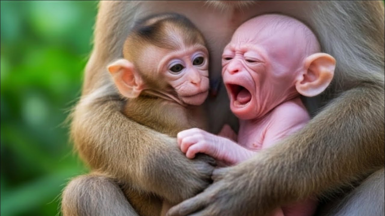 The Perfect Love of a Mother Caring for Her Baby