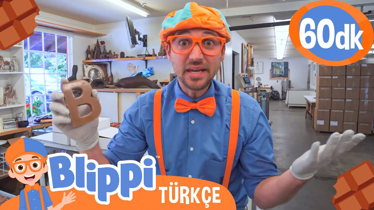Blippi Çikolata Fabrikasını Ziyaret Ediyor | Blippi Türkçe - Çocuklar için Eğitici Videolar