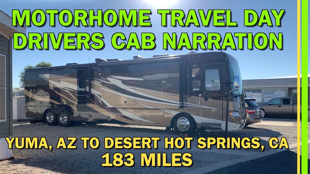 MOTORHOME TRAVEL DAY WITH DRIVER'S CAB VIEW NARRATION | 183 MILE RV ADVENTURE IN 29 MINUTES | EP154
