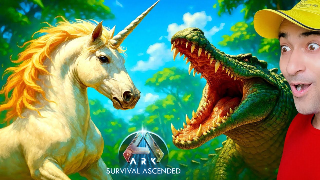 OMG😱I FOUND RARE UNICORN AND SARCO IN ARK SURVIVAL ASCENDED