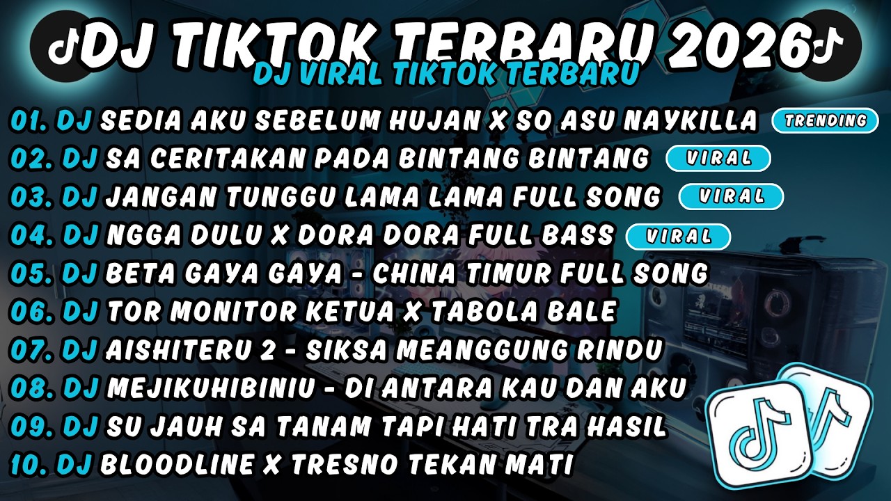 DJ TIKTOK TERBARU 2026🎵SEDIA AKU SEBELUM HUJAN X SO ASU NAYKILLA 🎵SA CERITAKAN PADA BINTANG BINTANG
