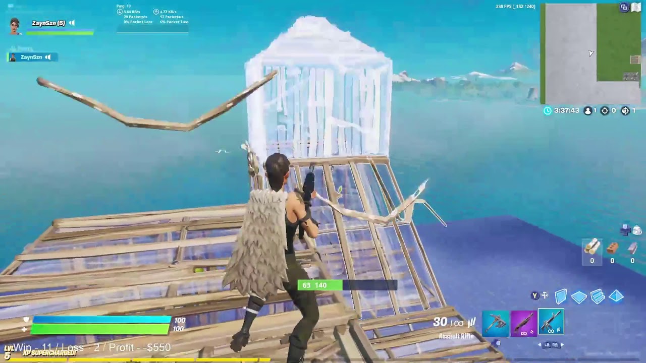 ZaynSzn vs Ghost Ex | 1v1 Creative wagers for $ 100