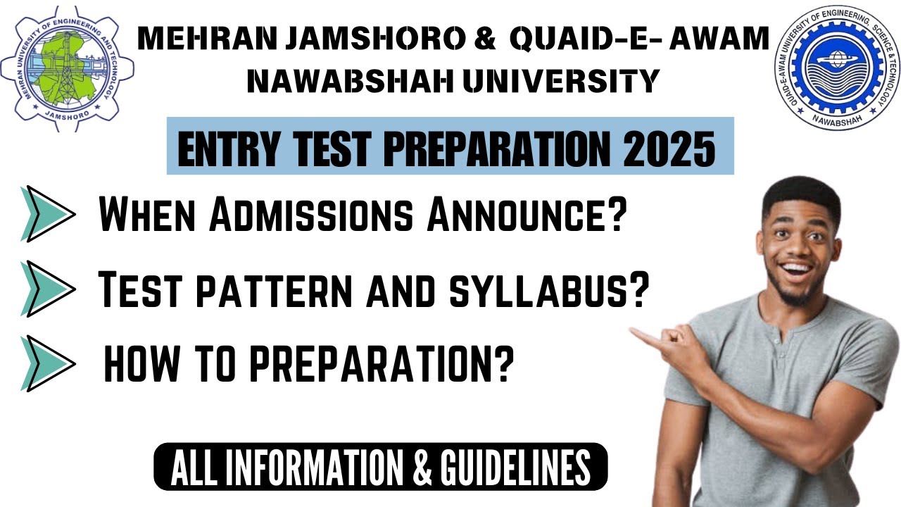 MUET & QUEST 2025 || Entry Test Preparation 2025 || Admission update || Test Pattern & Syllabus