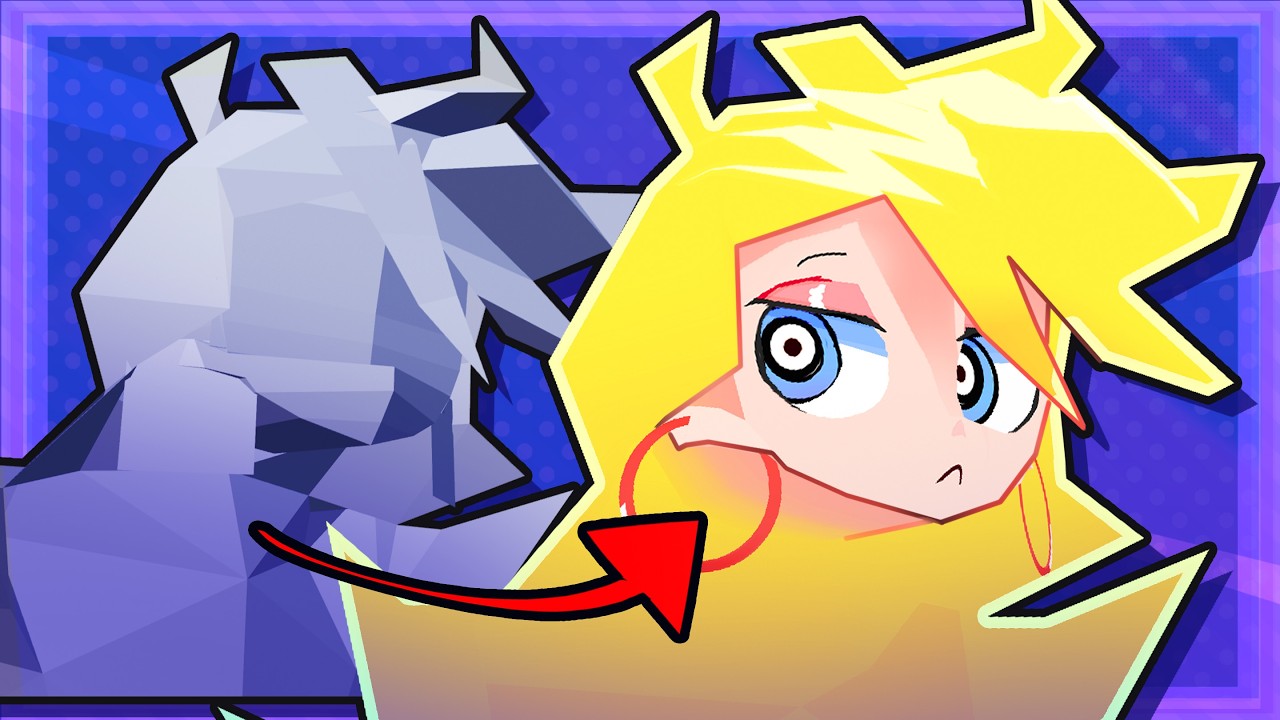 How to 3D Model and Texture Hair✨[Low Poly Tutorial]