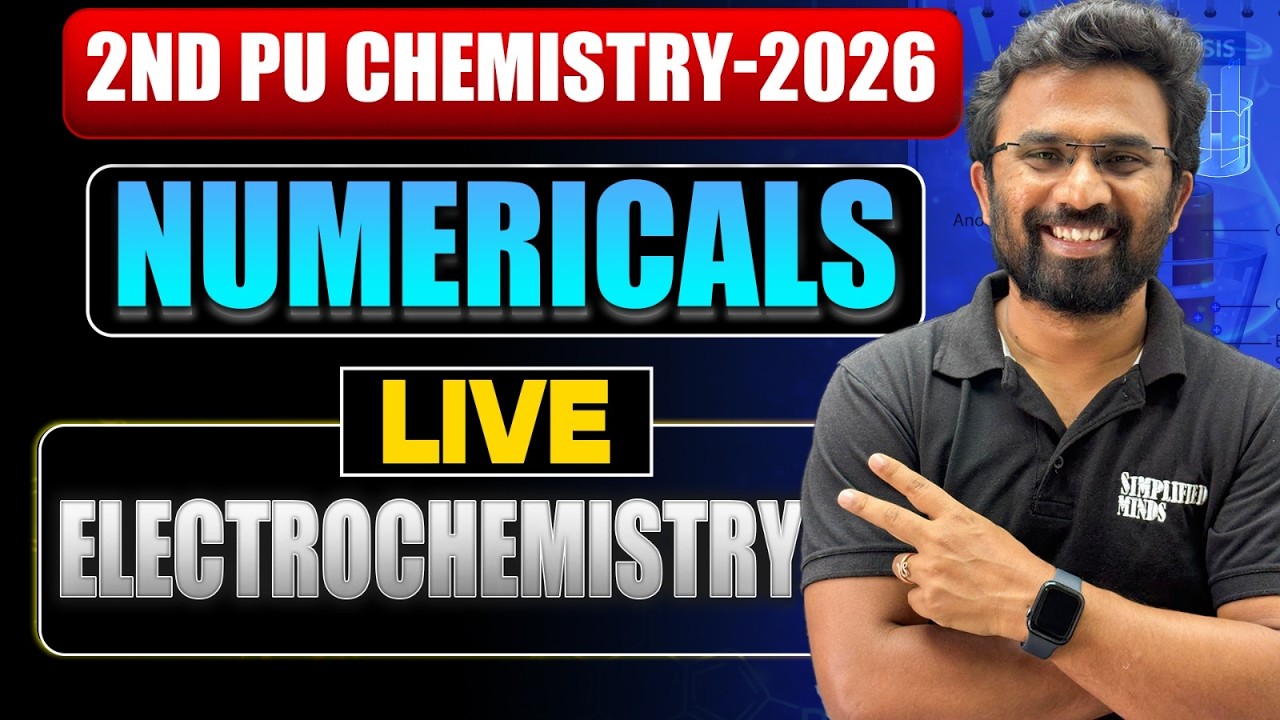 2ndPU Chemistry 2026 | Electrochemistry Numericals | 2ndPU Chemistry Numericals