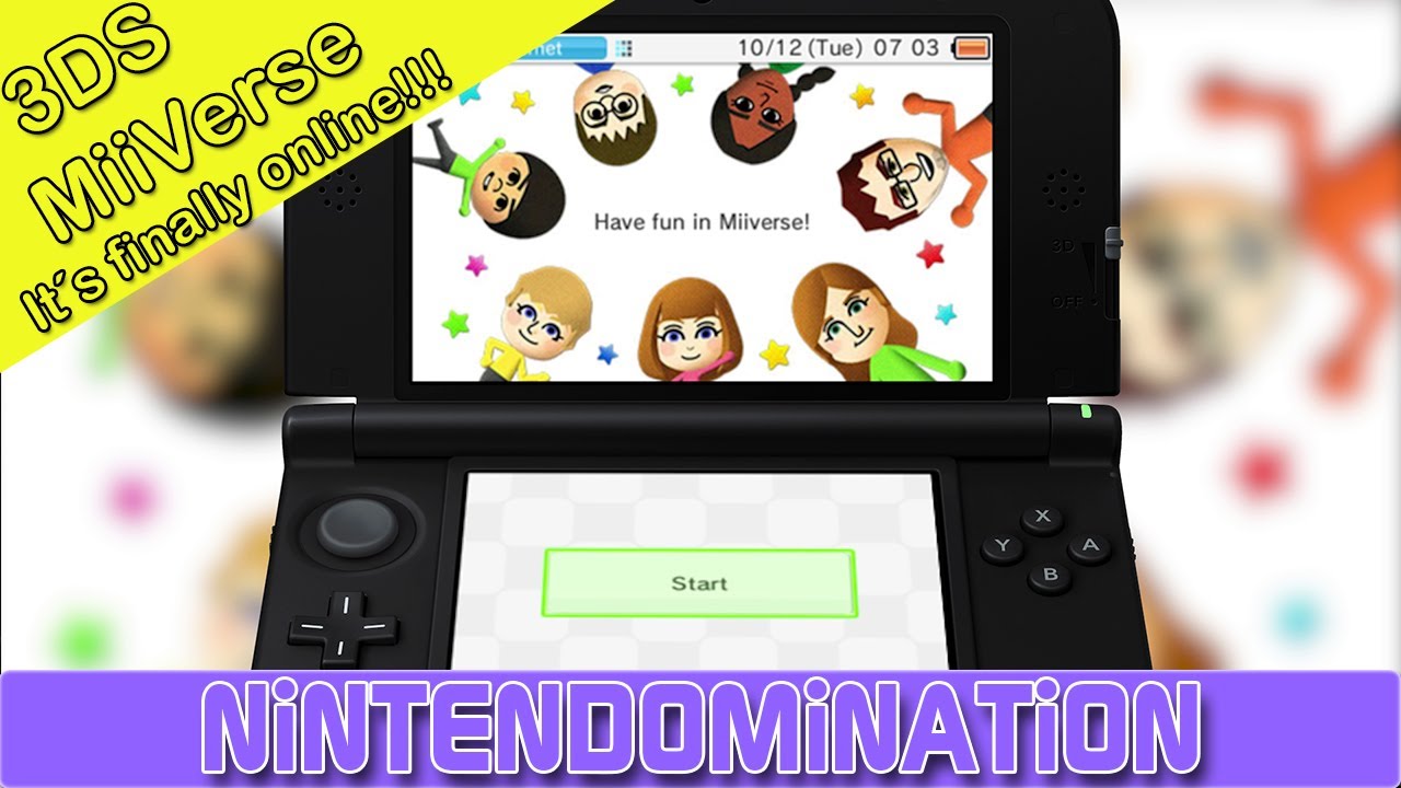 3DS MiiVerse and NNiD - Finally online!!! First footage!