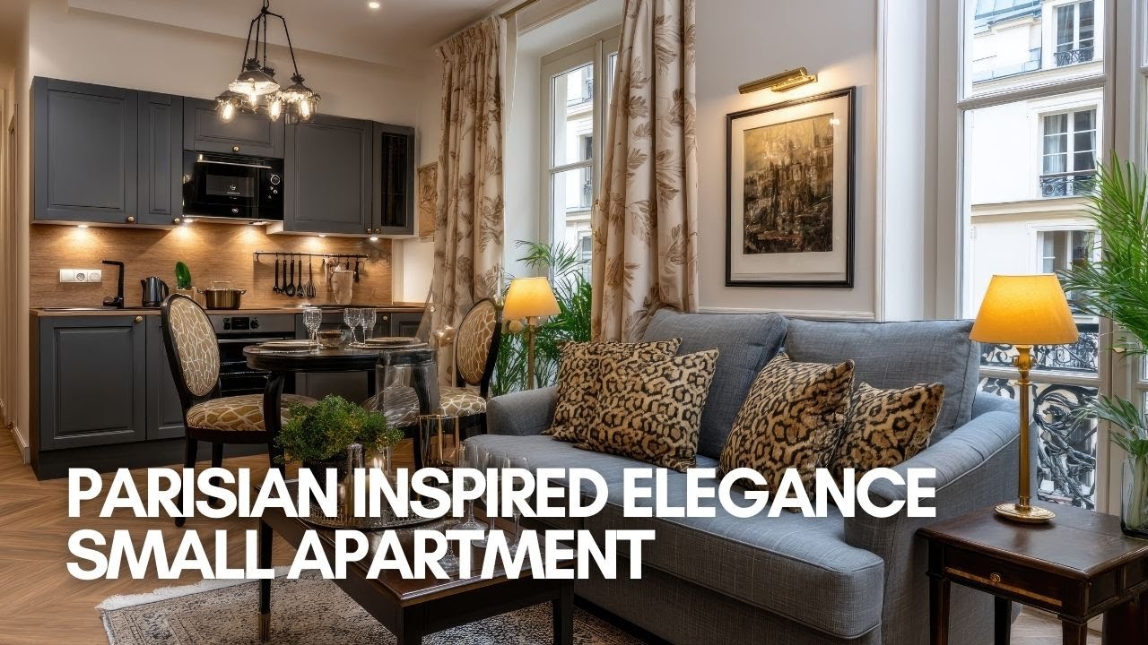 Parisian Inspired Elegance  | Small Modern Apartment Makeover Tips Every Designer Swears By