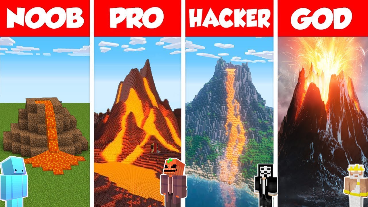 Hice Volcán Gigante en Batalla de Construcción!