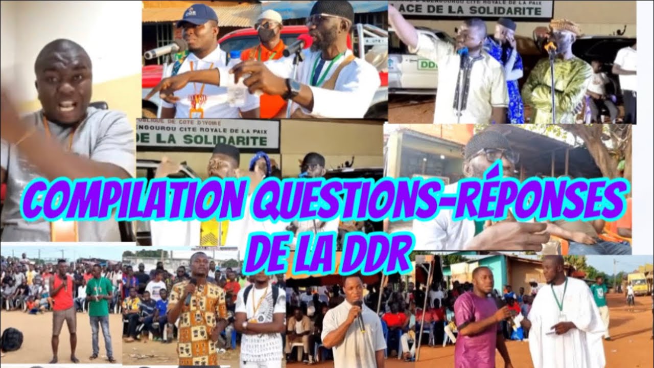 Suivez la compilation questions-réponses de la #DDR par Oustaz Diané et Ismael Aka