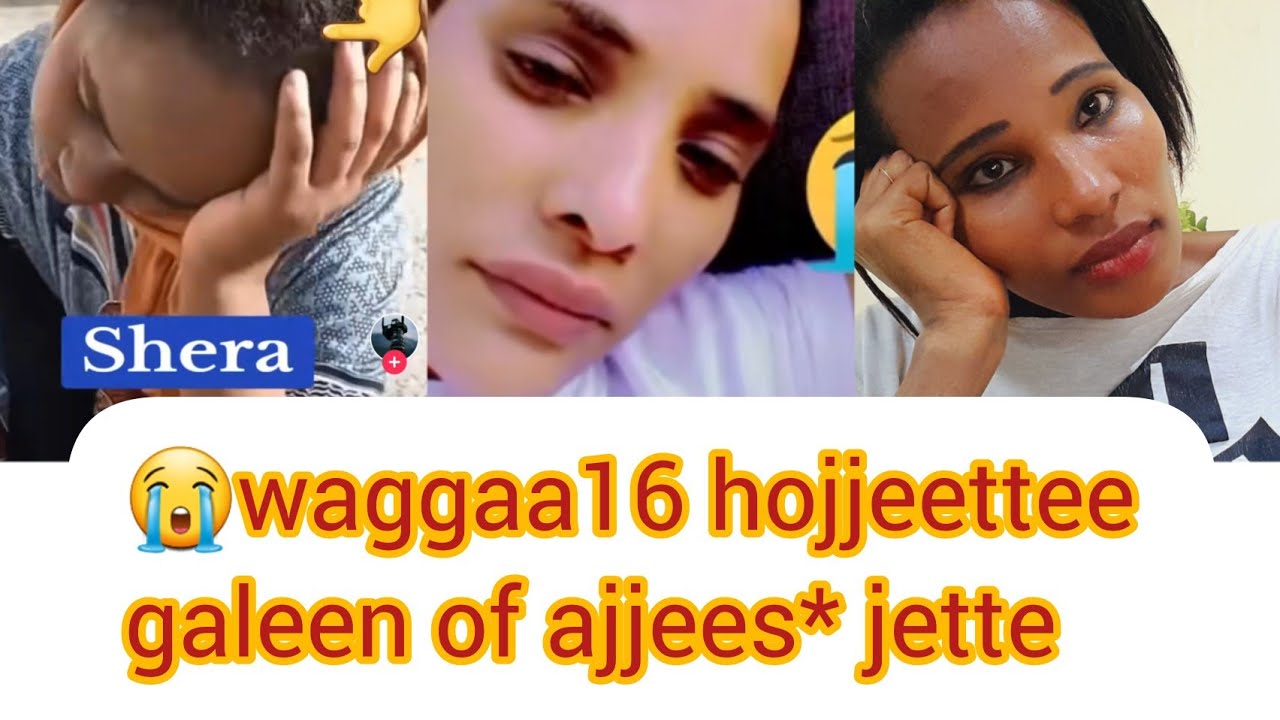 😭Galtee kan boqattu galeen of ajjees* jette😭waggaa 16 hojjedhee lukkuu illee hin qabu jette