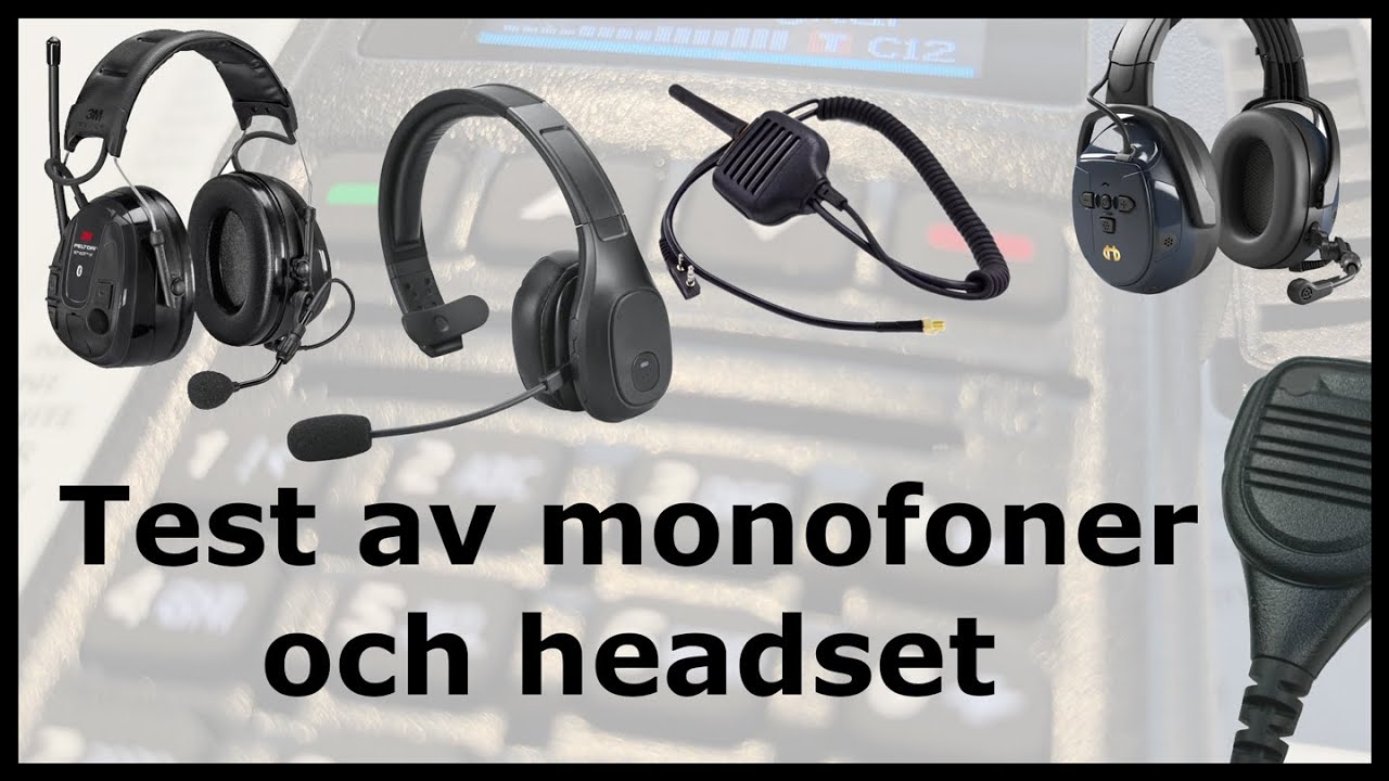 Test av monofoner, mikrofoner och headset