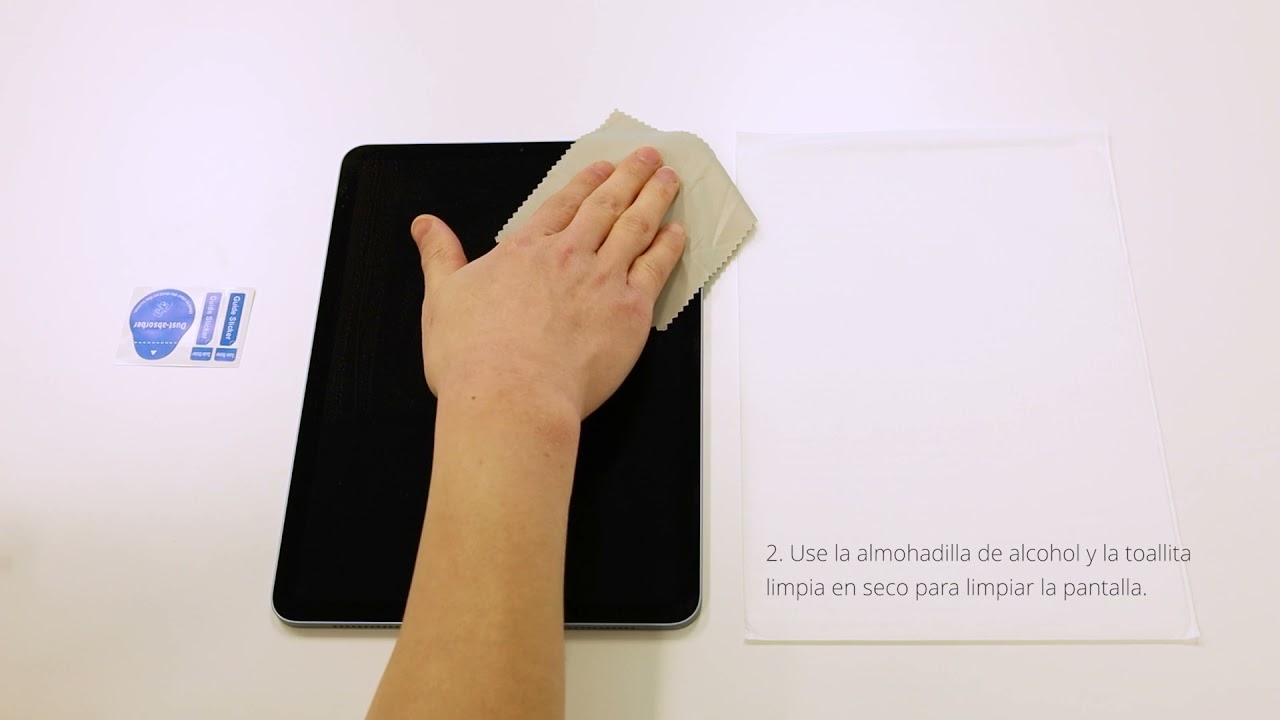 ProCase: Gu&iacute;a para Instalar la Mica de Protector Cristal Templado para Tableta