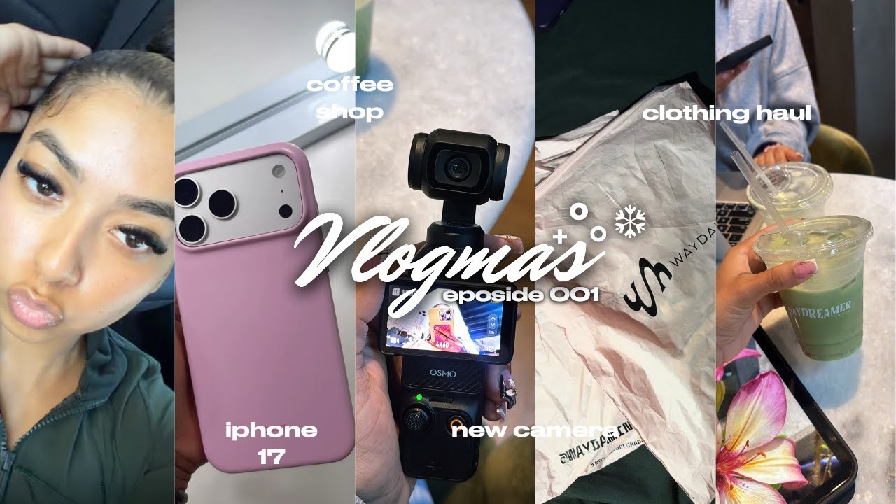 VLOGMAS, первая неделя: новый iPhone 17 Pro, покупки одежды, спортзал, и мы вернулись!