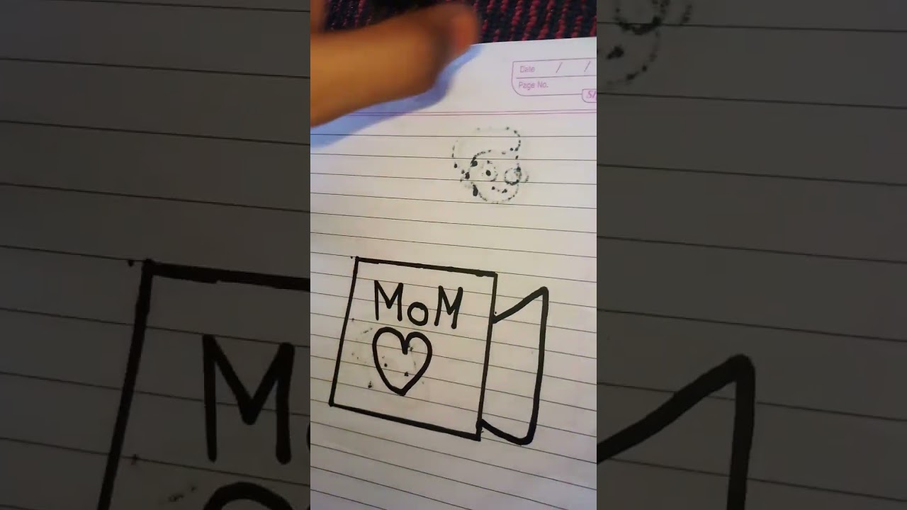 How  to make  mom cup drawing #viral #shorts