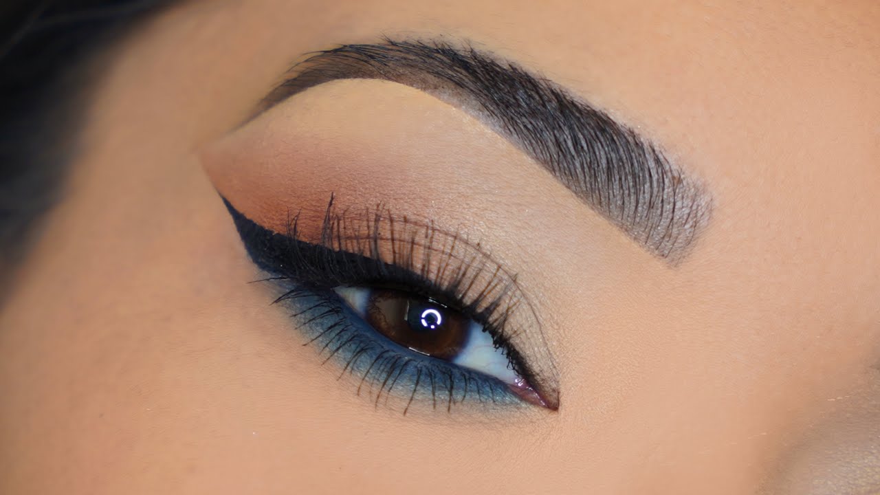 Maquillaje Azul Con Delineador | Sin Pestañas Postizas
