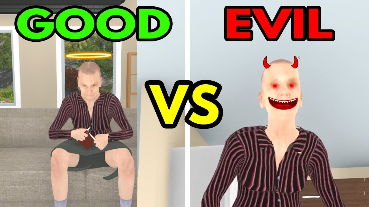GOOD GRANNY VS EVIL GRANNY in GRANNY SIMULATOR!